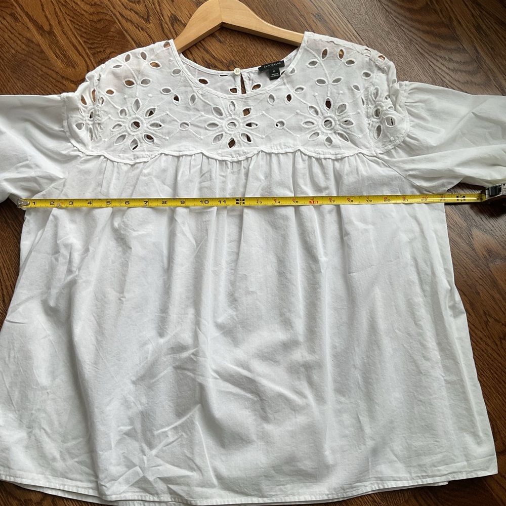 White Eyelet Blouse - Picture 7 of 15